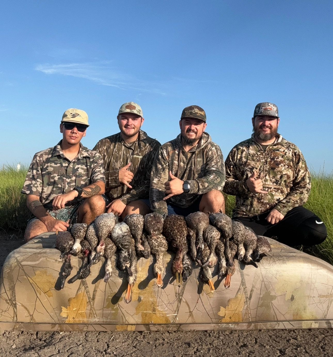 Buckhook hunters with a limit of ducks